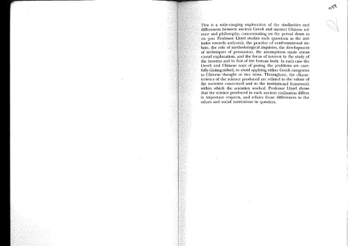 Adversaries and authorities : investigations into ancient Greek and Chinese science