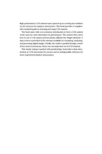 A Practical Guide to CCD Astronomy (Practical Astronomy Handbooks)