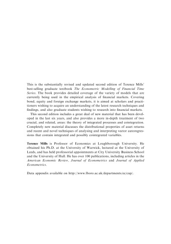 The Econometric Modelling of Financial Time Series