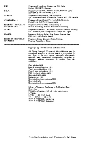 Principles of optics