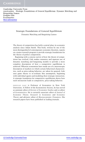 Strategic foundations of general equilibrium: dynamic matching and bargaining games
