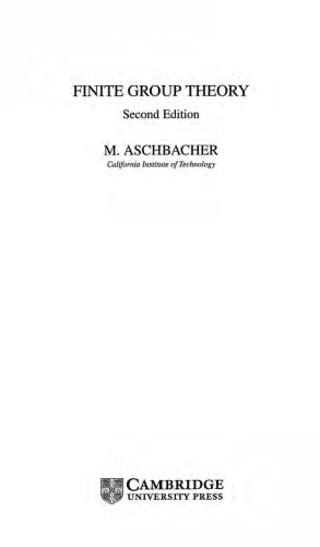 Finite group theory