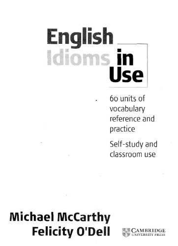 English Idioms In Use