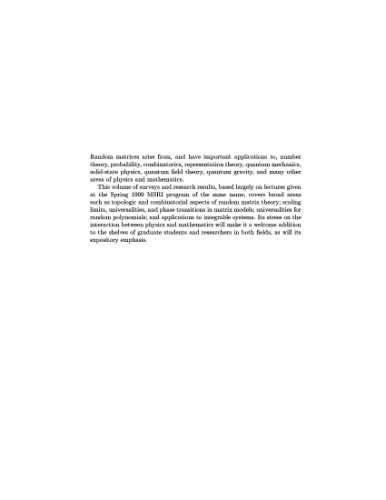 Random matrix models and their applications