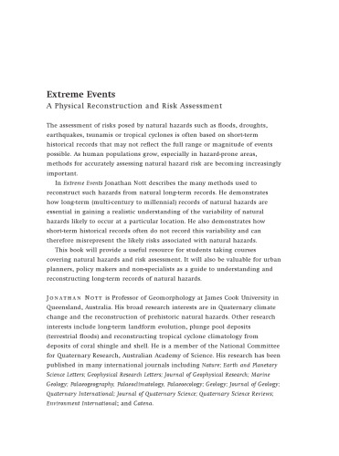 Extreme Events: A Physical Reconstruction and Risk Assessment