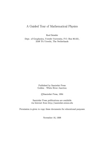 A Guided Tour of Mathematical Methods: For the Physical Sciences