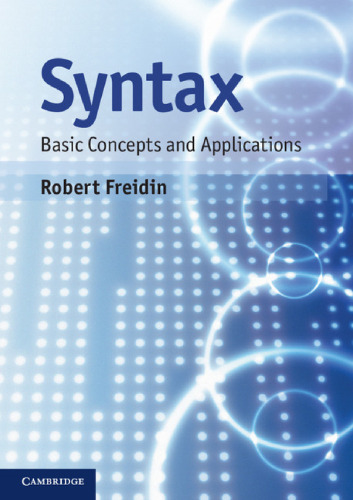 Syntax: Basic Concepts and Applications