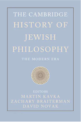 Cambridge History of Jewish Philosophy, Vol 2 - Modern Era