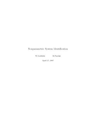 Nonparametric system identification