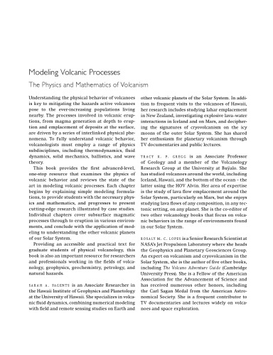 Modeling volcanic processes: the physics and mathematics of volcanism