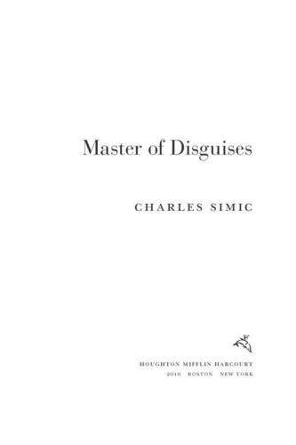 Master of Disguises