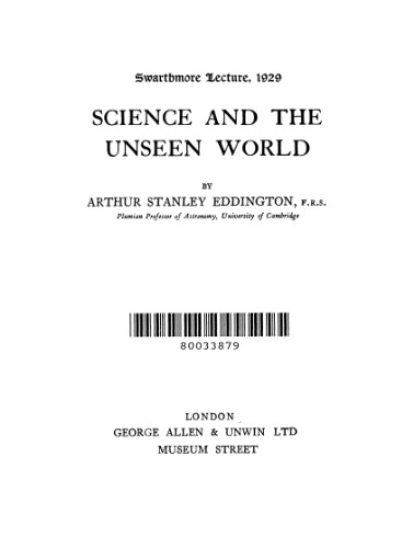 Science and the Unseen World