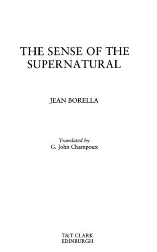 The sense of the supernatural