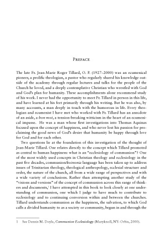 Communion, Diversity, and Salvation: The Contribution of Jean-Marie Tillard to Systematic Ecclesiology