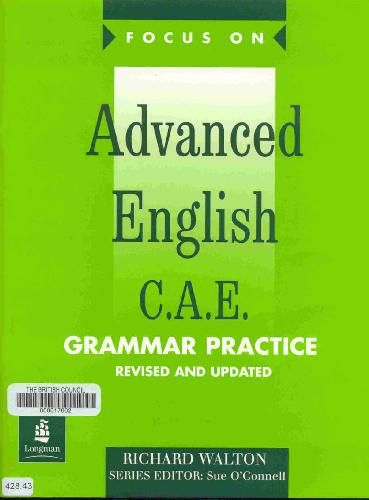Focus on Advanced English: Cae Grammar Practice: With Pull-out Key
