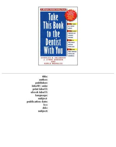 Take This Book to the Dentist With You