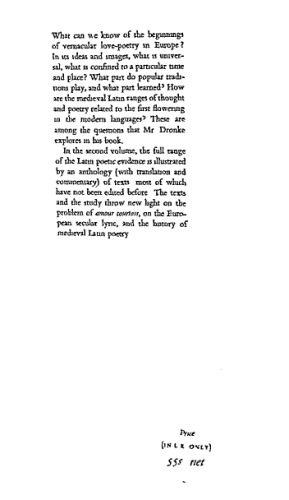 Medieval Latin and the rise of European love-lyric