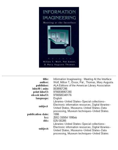Information Imagineering: Meeting at the Interface