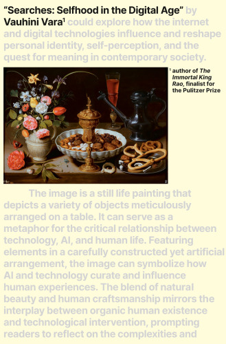 Searches : Selfhood in the Digital Age