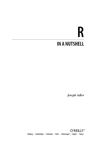 R in a nutshell