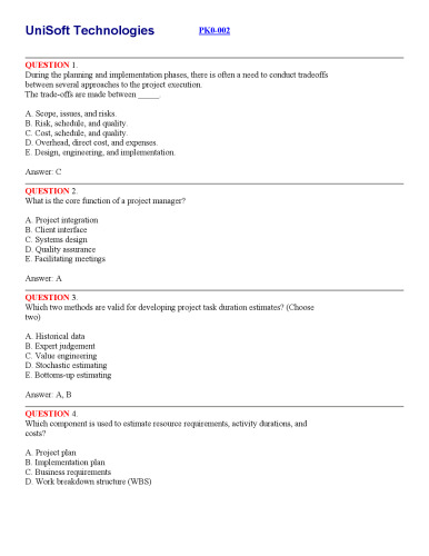 Information Technology Project Management