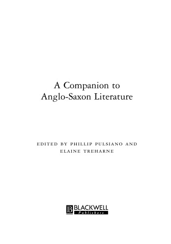 A companion to Anglo-Saxon literature