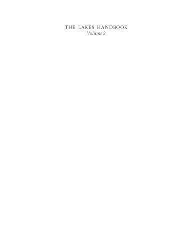 The Lakes Handbook, Volume 2: Lake Restoration and Rehabilitation