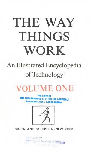 The way things work : an illustrated enyclopedia of technology Vol. 1