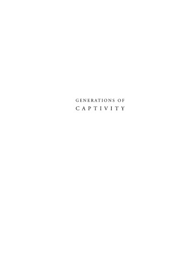 Generations of captivity: a history of African-American slaves