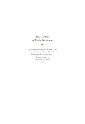 The Gardens of Emily Dickinson
