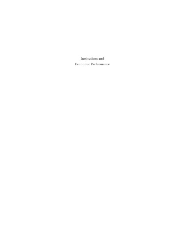 Institutions and Economic Performance