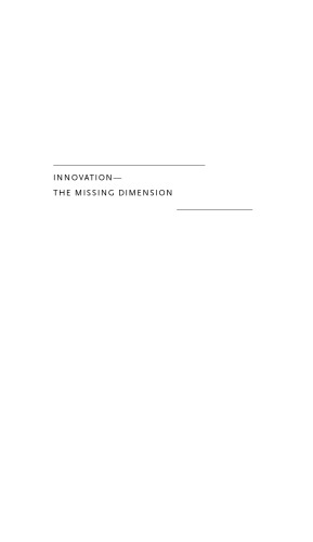 Innovation—The Missing Dimension