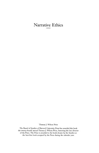 Narrative Ethics