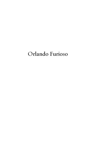 Orlando Furioso: A New Verse Translation