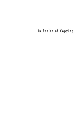 In Praise of Copying