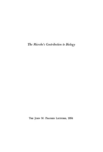 The Microbe's Contribution to Biology