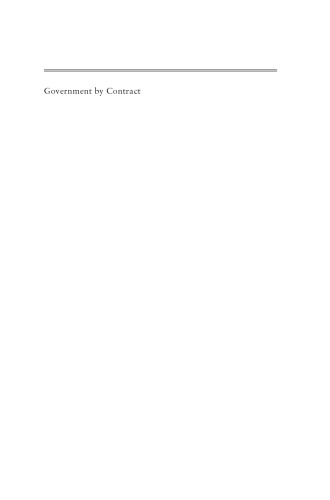Government by Contract: Outsourcing and American Democracy