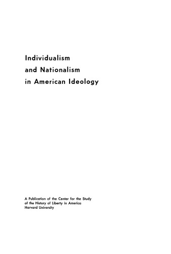 Individualism and Nationalism in American Ideology