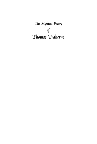 The Mystical Poetry of Thomas Traherne