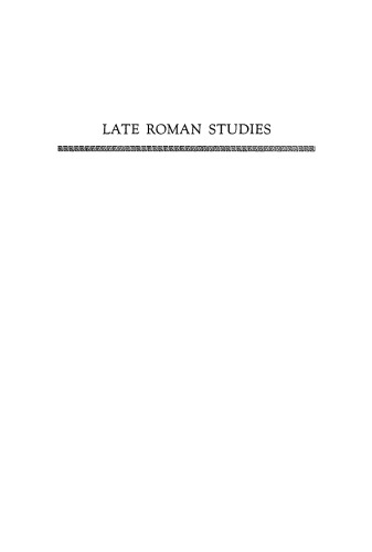 Late Roman Studies