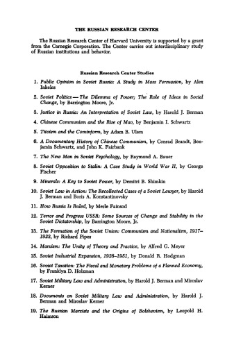 The Russian Marxists and the Origins of Bolshevism