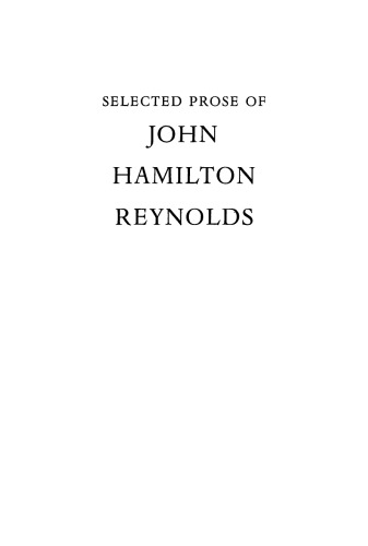 Selected Prose