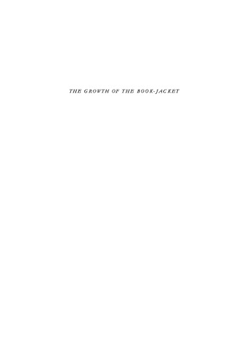 The Growth of the Book-Jacket