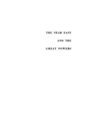 The Near East and the Great Powers