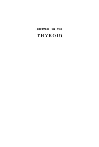 Lectures on the Thyroid