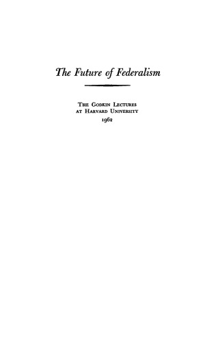 The Future of Federalism