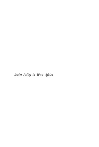 Soviet Policy in West Africa
