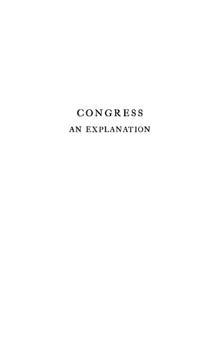Congress: An Explanation