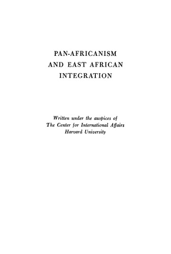 Pan-Africanism and East African Integration