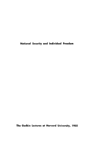 National Security and Individual Freedom
